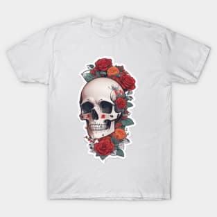 Tattooed Girl Skull T-Shirt